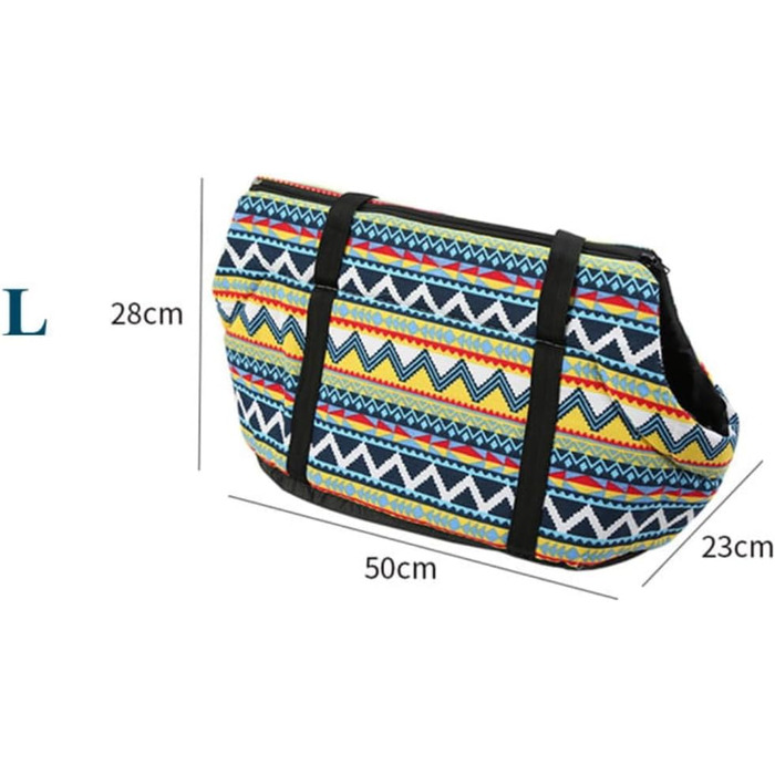 Сумка-переноска для собак Rumplex: м'яка, зручна, Boho стиль (до 10 кг)