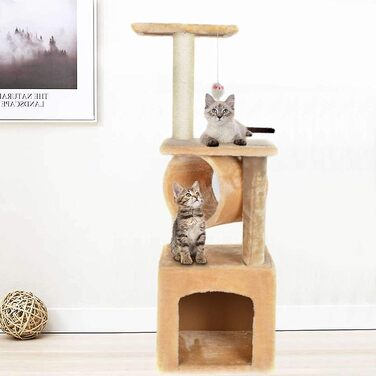 Когтеточка для котів CA&T P.J Pet Products, бежева, універсальна