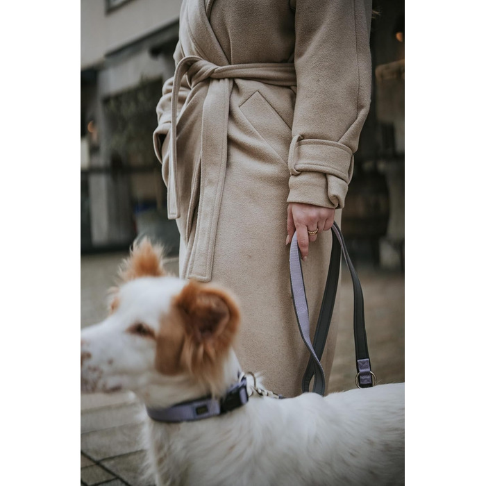 Нашийник для собак HUNTER Neopren Vario Plus, лаванда/сірий, S-M