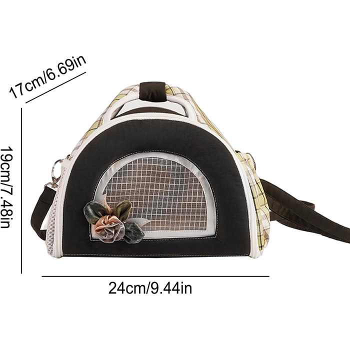 Транспортна сумка для маленьких тварин: переноска для собак, котів, шиншил | Переноска для хом'яків, кроликів, морських свинок, аксесуари для подорожей (Армійний зелений)