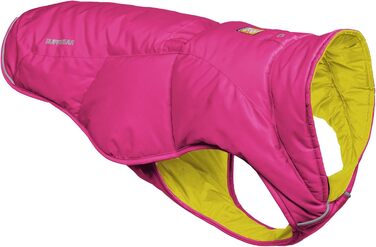 Куртка Ruffwear Quinzee для великих собак, ізольована куртка-всепогодник для собак, водонепроникна куртка для собак, легка жилетка для собак та сумка-переноска, розмір L, Obsidianschwarz (Fireweed Pink, XX-Small)