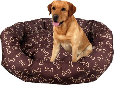 М'яке ліжко для котів та собак середніх розмірів Bestlivings, ліжко для тварин, різні дизайни, легко миється, міцне та стійке до подряпин (80x65 см, кістка)