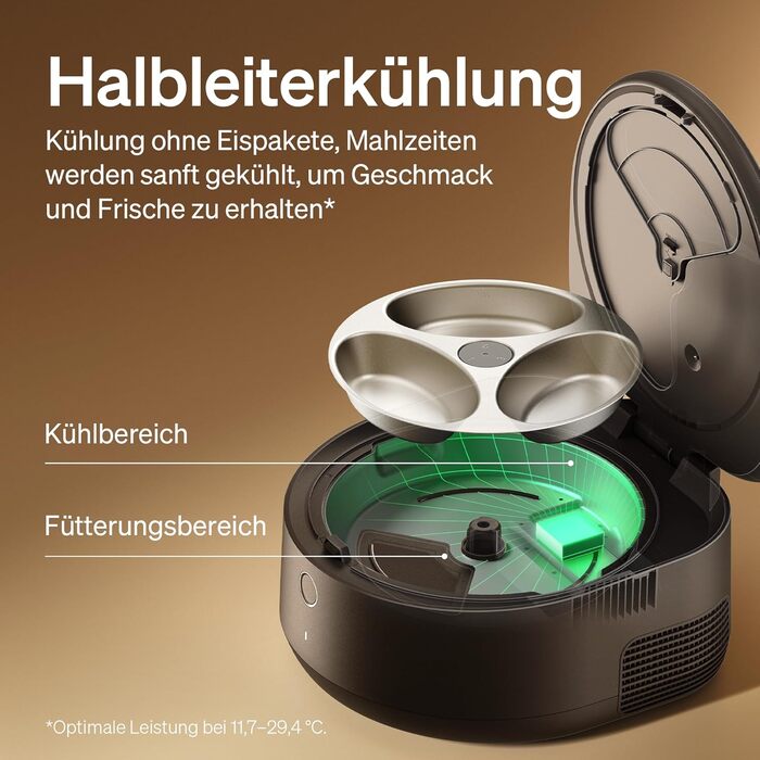 Автомат годування котів PETLIBRO для вологого корму з мискою з нержавіючої сталі, з напівпровідниковим охолодженням, Wi-Fi управління через додаток, 3 дні свіжості, чорний