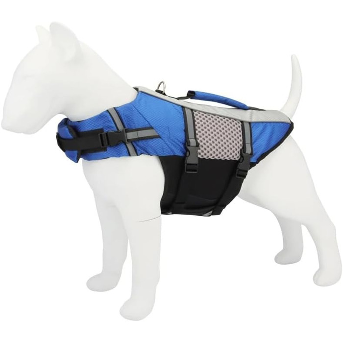 Жилет для собак, плаваючий, безпечний, для маленьких та великих собак, блакитний (XXL)