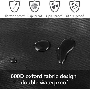 Захист для багажника автомобіля для собак, універсальний, водовідштовхувальний, чорний