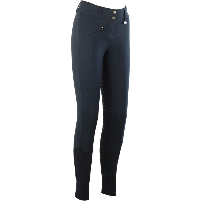 Лазура - зимові рейтузи для жінок та дітей Comfort з силіконовим повним сидінням та передньою кишенею | теплі рейтузи для їзди верхи в темно-синьому або чорному кольорі | рейтузи для верхової їзди розміри 104-176 та 36-48 | Лазура