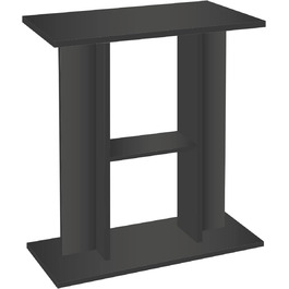 Тумба для акваріума AQPET E-Cabinet 80, 80 см, дерево, чорна, з полицею, класичний стиль, міцна