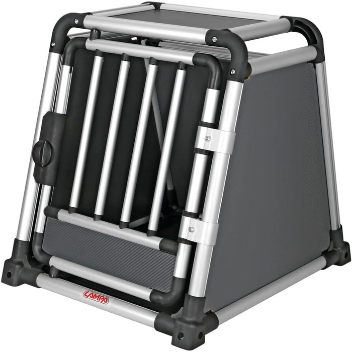 Транспортний бокс для тварин LAMPA 60501: алюмінієвий, розмір 60x50x55 см, тканинна підкладка