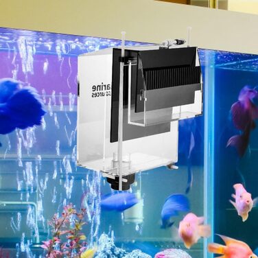 Акриловий внутрішній фільтр-перелив для акваріума, знімний, 2500 л, чорний, PerfK