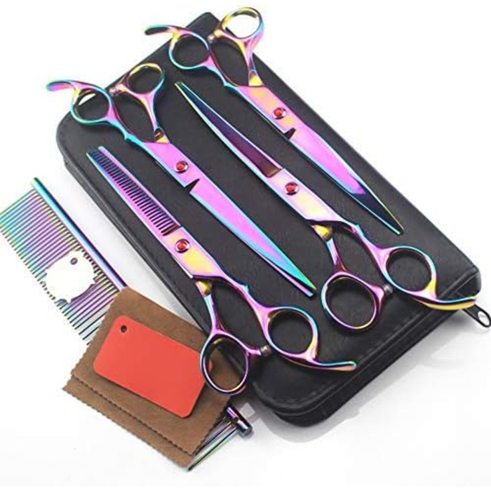 Набір для грумінгу собак та котів: професійний набір для догляду за шерстю, ножиці для стрижки, вищипування, догляд за тваринами