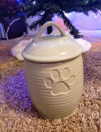 Контейнер для собачих ласощів NIXBYO, зелений, кераміка, герметичний, для зберігання