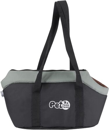 Чорна переносна сумка-переноска для собак та котів до 5 кг, велика місткість, дихаюча, регульована