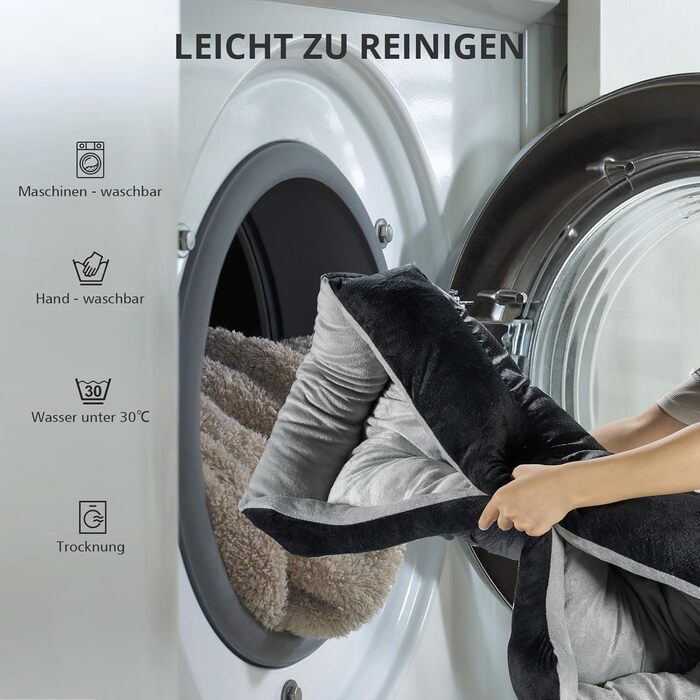 Лежанка для собак середнього розміру з високими бортиками та знімним чохлом, 80x60x15 см (Сірий)