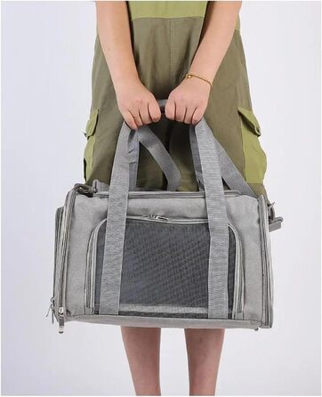 Автомобільний лежак для собак, переноска-рюкзак для тварин з м'яким бавовняним матрацом, безпечна для подорожей, сітчаста переноска для собак (Blue)