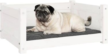 Ліжко для собак та котів з масиву сосни, корзина для собак та котів. Велике ліжко для собак, середнє ліжко для собак. Ліжко-софа для собак, корзина для котів. Розміри: 65,5x50,5x28 см, білий колір. Інструкція з монтажу