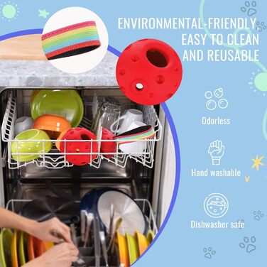 Іграшка для собак Larimuer Schleckball: інтерактивна годівниця-іграшка з силікону (червона)