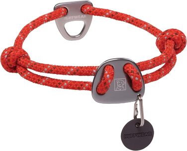 Нашийник для собак RUFFWEAR Knot-a-Collar, відбивний, регульований, мотузковий, 35-51 см, червоний