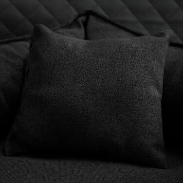 Ортопедичне ліжко для собак Tierlando® Goofy Couture з захистом для матраца, знімний чохол з меблевої тканини, для собак середніх та великих порід, розмір: 90x75 см, колір: чорний