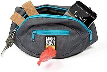 Сумка для тренування собак Max & Molly з декількома відділеннями, диспенсер для відходів, регульований розмір, блакитна