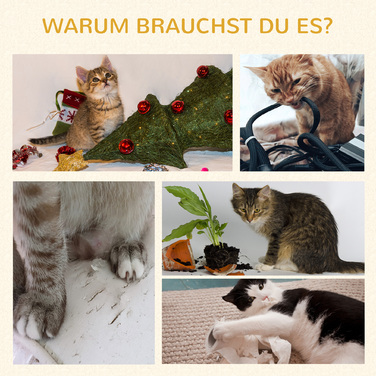 PawHut Cat Tree 170см Велике котяче дерево з подушкою, дошка для кігтеточок, 3 платформи, сталеві меблі для кішок у чорному кольорі| Аосом