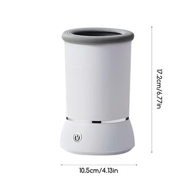 Автоматичний мийник лап для собак – USB мийник лап для домашніх тварин, електричний | Видаляє пил, бруд та шерсть за допомогою м'якої автоматичної мийної станції для лабрадорів, ескімосів White