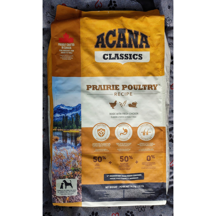 Повнораціонний сухий корм для собак ACANA CLASSICS Prairie Poultry, 14,5 кг
