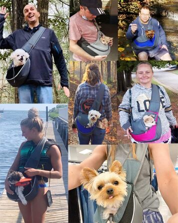 Тканинна переноска для собак та котів, S (0-2 кг), зелена