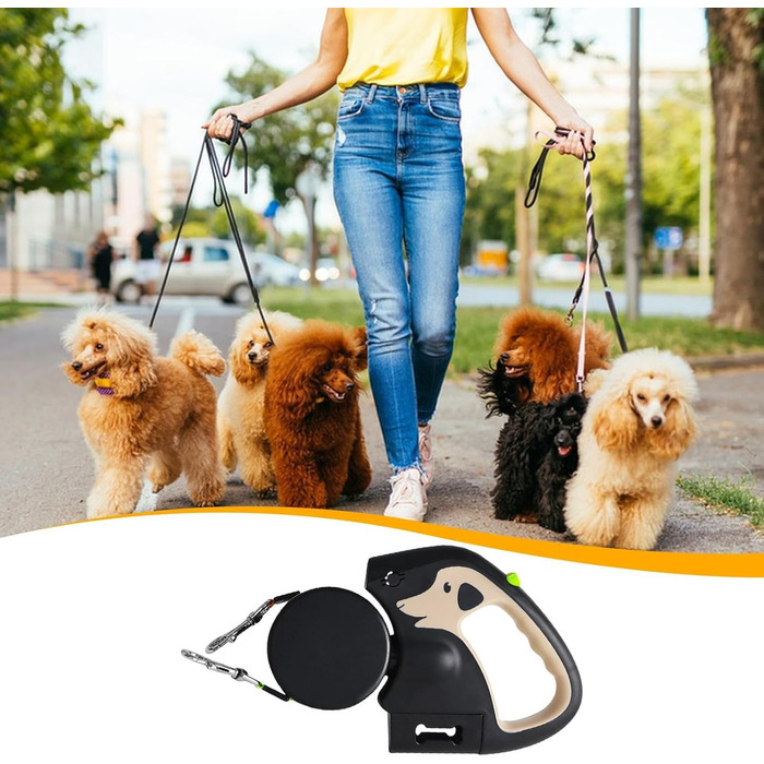 Автоматичний поводок для собак, 3 метри, міцний, для прогулянок, подорожей, тренувань, хакі