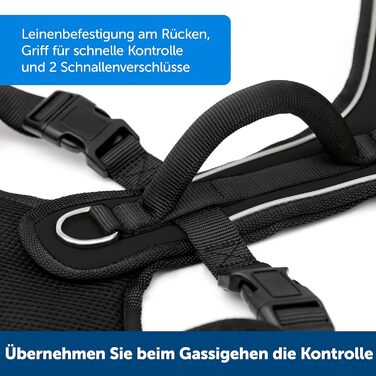 Шлея для собак PetSafe EasySport, повністю м’яка, еластичний комір, для собак 29,5–36 кг, розмір L, червона