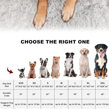 Водонепроникне собаче ліжко Bedfolks знімний, пральний чохол, м'який штучний хутро, для великих собак, 89 x 58 x 9 см, темно-сірий колір