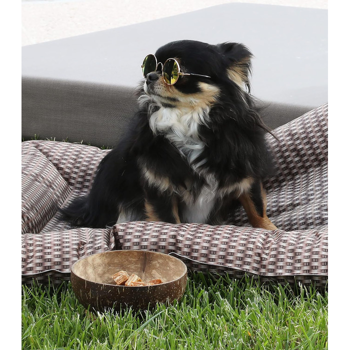 Килимок охолоджуючий для собак Croci з ротангових матеріалів, 77 x 63 см, коричневий