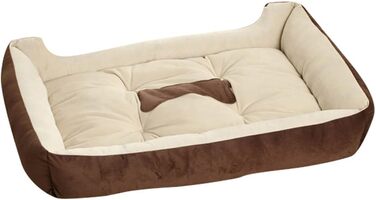 Ліжко для собак Cozy, м'яке ліжко для цуценят та собак, коричневий колір, розмір XS