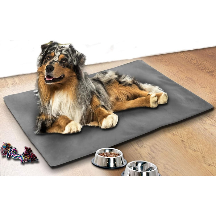 Охолоджуючий килимок для тварин, охолоджуюча підстилка, килимок для собак та котів 70x100 см, сірий колір