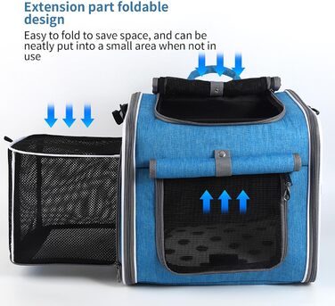 Корзина для собак Vuggdt на велосипед – зручна та вентильована сумка для перевезення, прогулянок, кемпінгу та велопоїздок