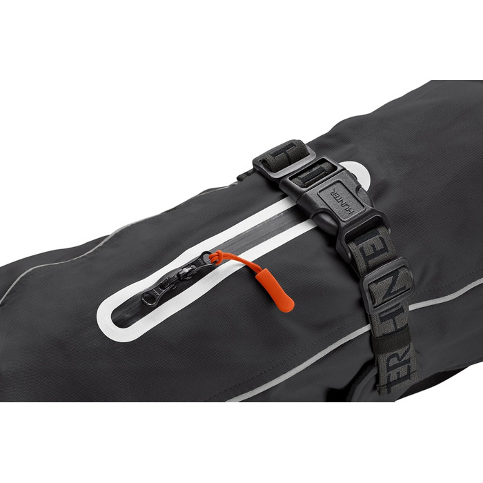 Теплий водонепроникний теплий накид для такси (Hundemantel) NORDBY, чорний, для маленьких собак з довгим тілом