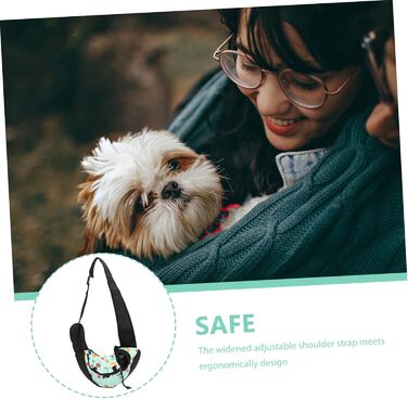 Сумка-переноска для собак ERINGOGO, дихаюча, через плече, регульована, для подорожей та прогулянок, зелений (жовтий)