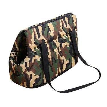 Рюкзак для собак TGGOHIGH, переноска для тварин, зручна та м'яка переноска для собак, котів та цуценят, рюкзак-переноска для прогулянок на відкритому повітрі, камуфляжний дизайн, розмір L