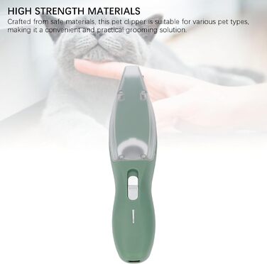 Електрична машинка для стрижки шерсті тварин SIXRUN, з акумулятором 600 mAh, для собак та цуценят, легка, з нержавіючої сталі, зелена