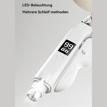 Триммер для когтів домашніх тварин 2-в-1 з LED-підсвічуванням Krallenschneider, з контейнером для збору, тихий мотор