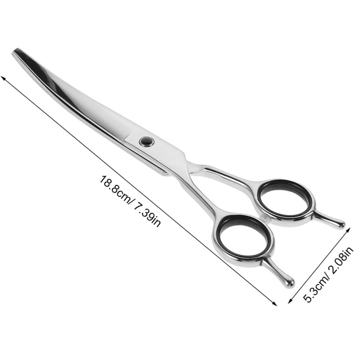 Професійна ножиця для собак та котів з ергономічною ручкою. Високоякісна сталь, безпечна та зручна для грумінгу.