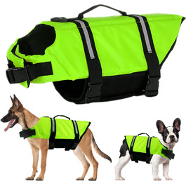 Жилет рятувальний для собак FainFun, розмір L, зелений: комфорт та безпека у воді