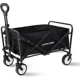 Складаний вагон-тележка з великою місткістю, стабільний та портативний. Ідеально для спорту, покупок та кемпінгу