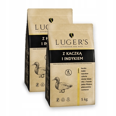 Сухий корм для собак Luger’s з качкою та індичкою, 5 кг