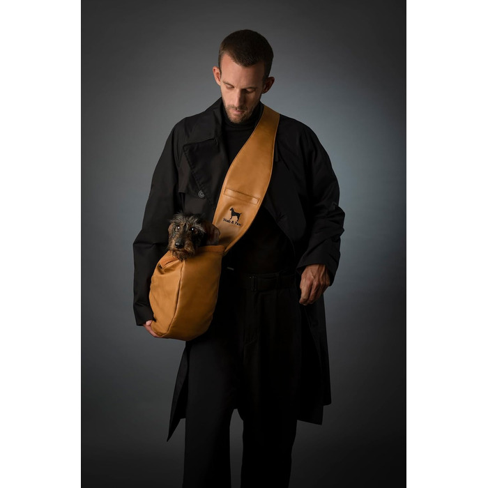 Трансформер для собак Noah & Paw: переноска для маленьких собак до 10 кг з регульованим плечовим ременем та м'яким хутром, 3 ступені безпеки, веганська шкіра