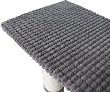 Драбина-кіготь для котів Bontoy Pascha, 240-260 см, сірий, з гамаком та 3 сходами