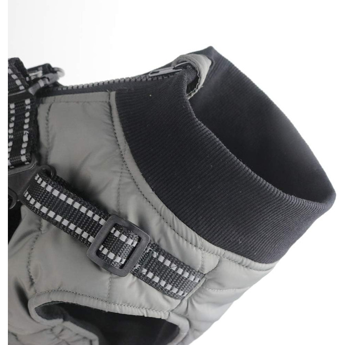 Водонепроникний теплий одяг для собак з інтегрованою шлейкою: куртка, жилет з утеплювачем для малих та середніх собак