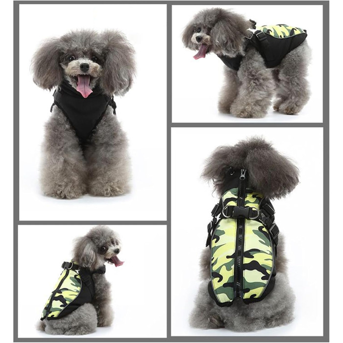 Водонепроникний теплий одяг для собак та котів: жилет-куртка з жилетом, розміри M та L