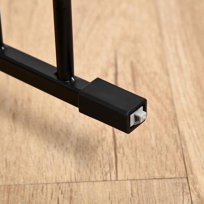 PawHut Забіг для цуценят 2 в 1, 5-секційний, розкладний, з дверцятами. Металевий забіг для собак, 300 x 74,5 см, чорний. DIY забіг для цуценят, захист від каміну та плити для малих та середніх собак