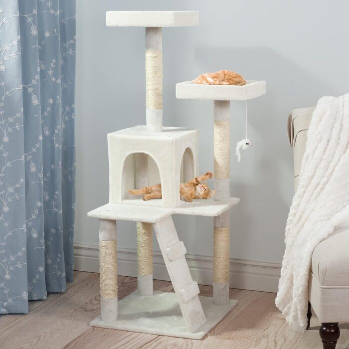 Дряпка для котів Penthouse Sleep & Play, 122 см, біла