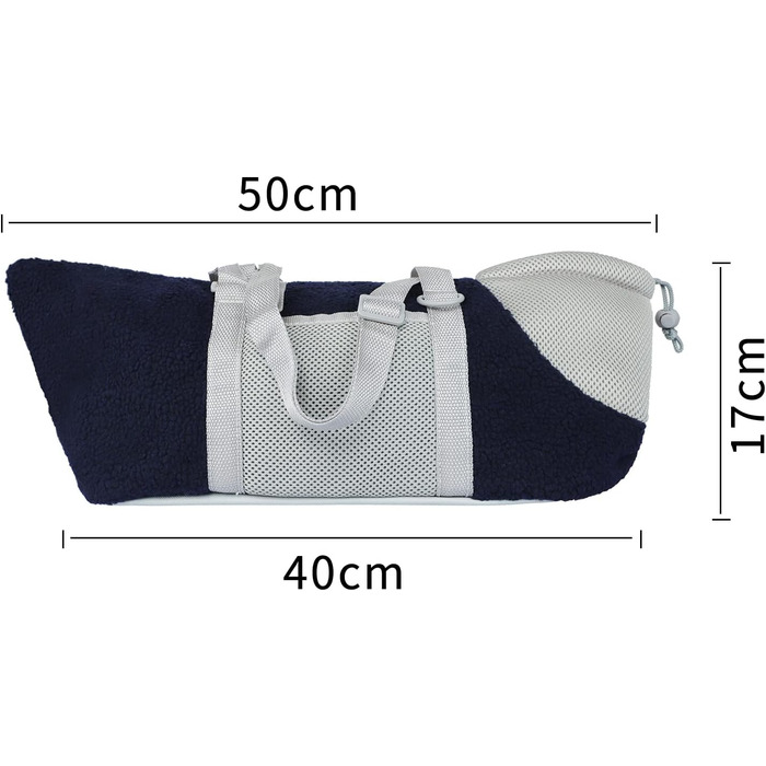 Транспортна сумка для собак та котів - велика, зручна, дихаюча, з ременем безпеки (Блакитна)